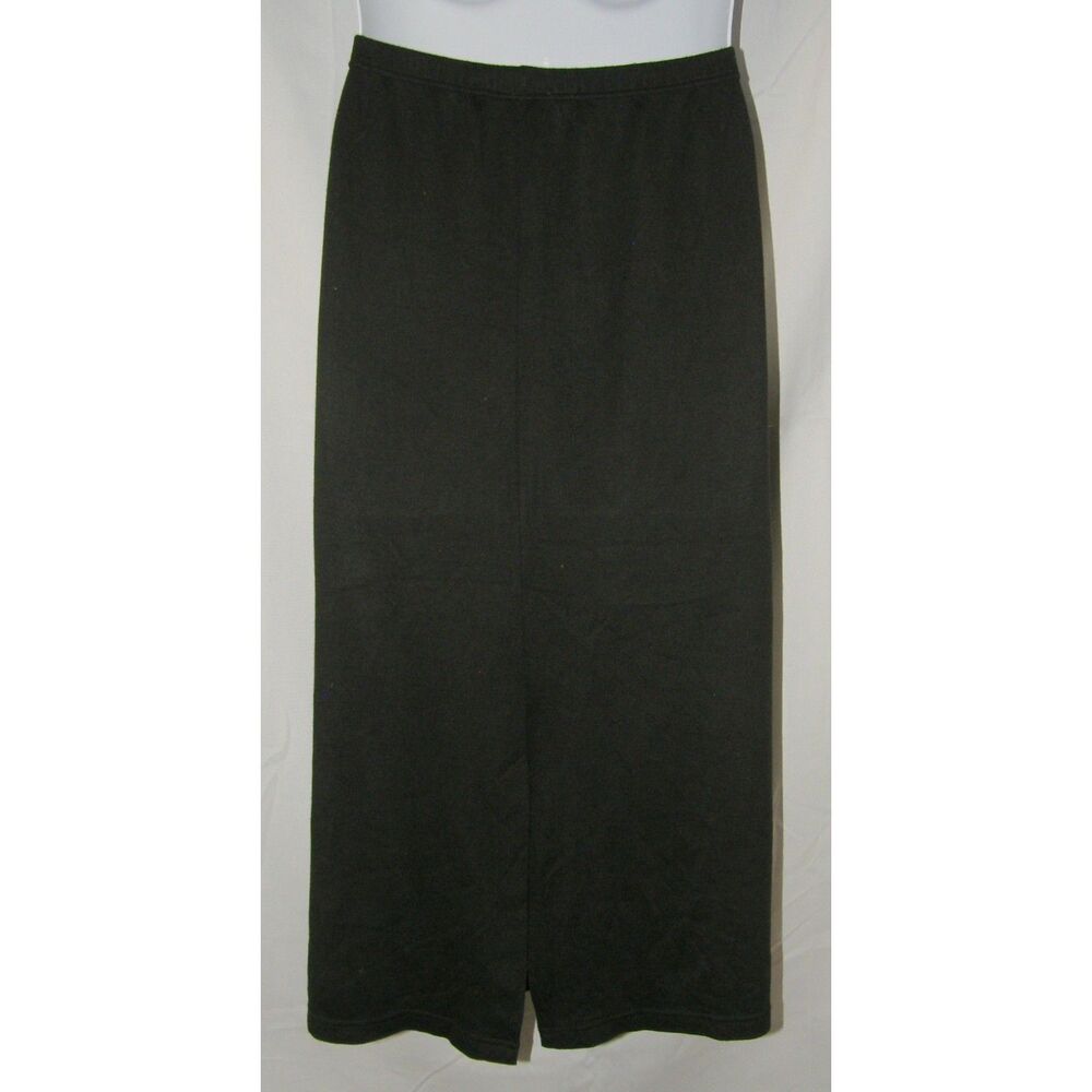 QUACKER FACTORY Black Plus Sz 3X Sequined Christmas Lights Stretchy Maxi Skirt - Picture 3 of 4